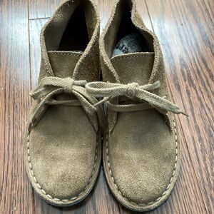 Crewcuts tan suede boots little kids size 11